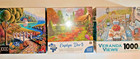 Lot Of 3 Beautiful Scenic 1000 Pc  Puzzles — photo 1