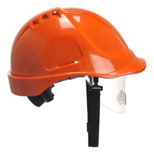 Endurance Visor Helmet Vented hard hat Size adjustable Chin strap  portwest PW55