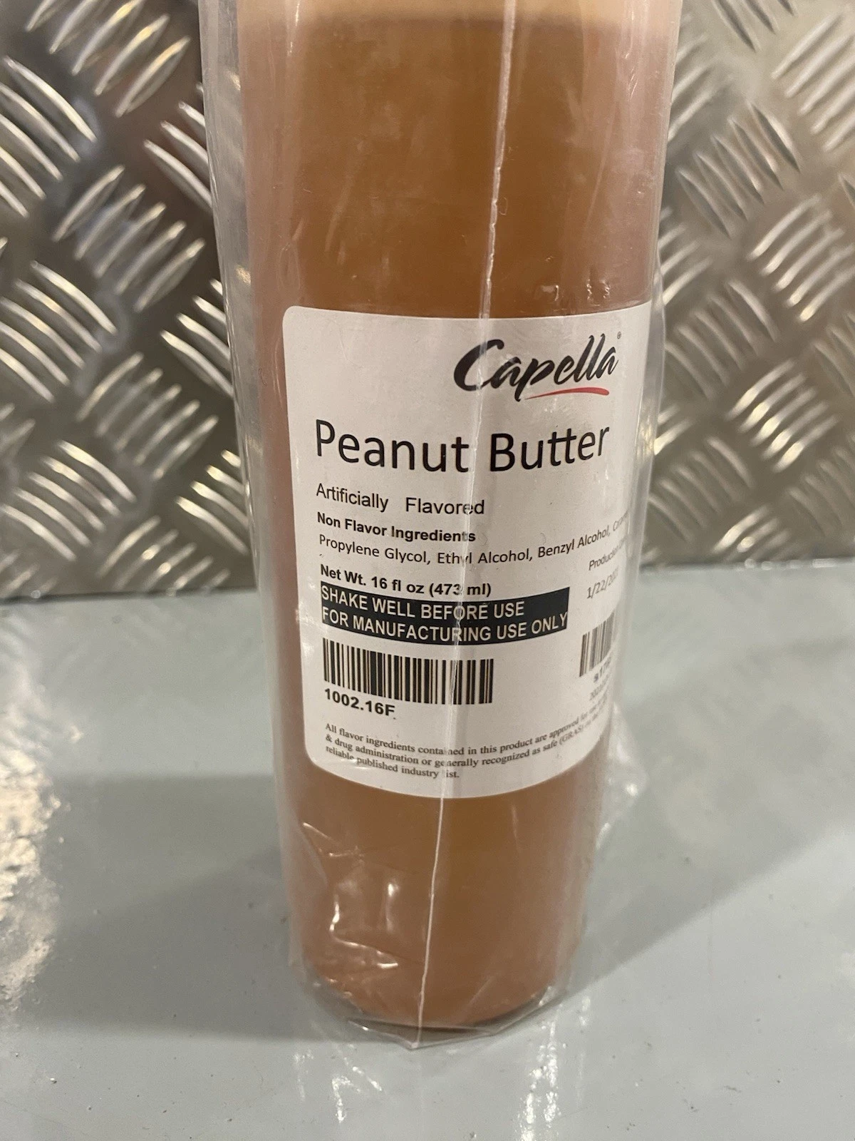 Capella Peanut Butter Flavour 16oz 473ml Production Date 22/01/2021 2