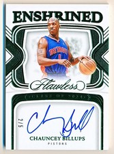 2023-24 Flawless Chauncey Billups Enshrined Signatures Emerald Auto #ESCBU (2/5)