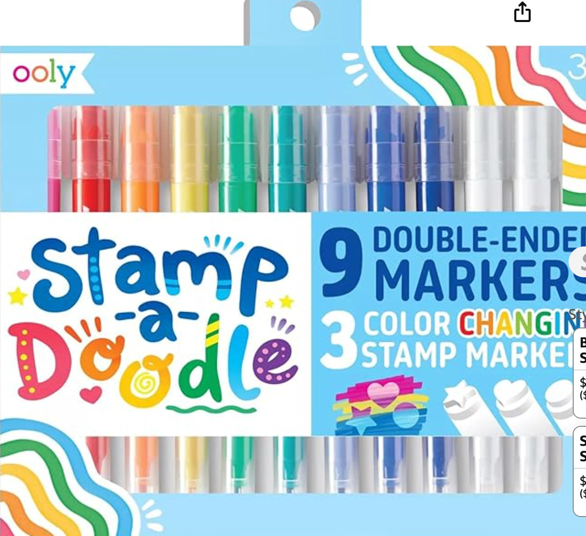 Chisel And Point Tips & 3 Color Changing Stamps...