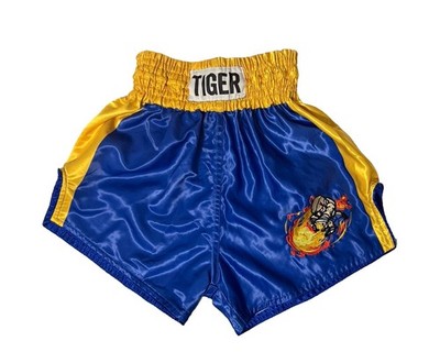 Superare Street Fighter x Superare Boxing Shorts Blue/Yellow Adult Unisex M