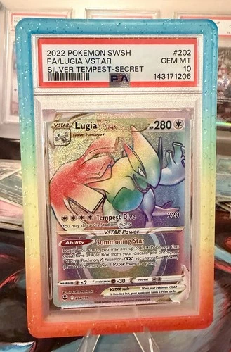 Pokémon Lugia VSTAR PSA 10 SWSH12 Silver Tempest 202/195 Secret Holo 2022