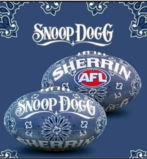 Official SNOOP DOG AFL GRAND FINAL FOOTBALL Sherrin Sz 5 Aussie Rules BNWT Rare