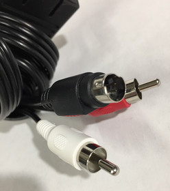 S-VIDEO CABLE Atari Jaguar NON OEM Red White MINI-DIN Analog AV CORD Console