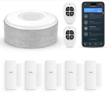 WiFi Door Alarm System, Wireless DIY Smart Home Security System, 8 Pieces-Kit