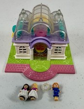 Vintage Polly Pocket Bluebird 1994 Light Up Bridal Salon Wedding Dress Shop EUC