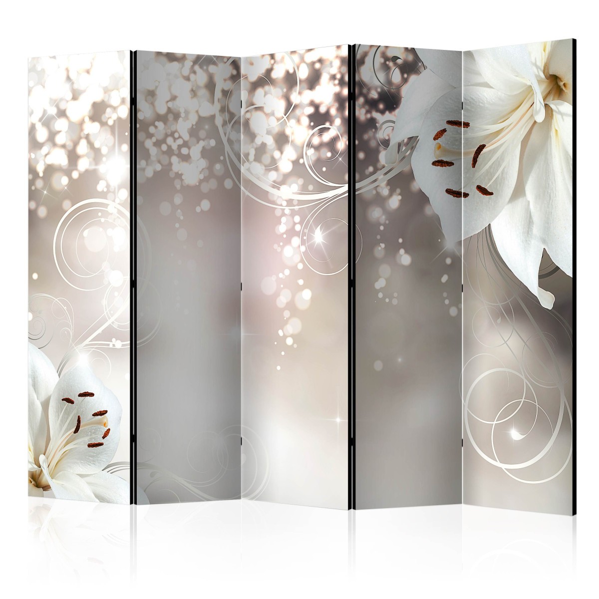 Paravent 5 volets Magic Composition 172x225 cm en toile intissée pour séparation de pièce