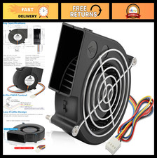 High Airflow 97mm x 33mm 4 Pin PWM Blower Fan 12V, Dual Ball Bearing DC Cooling