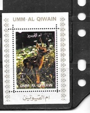 UMM 1972 FAWN WHITE BEAUTIFUL MINI-SHEET OLD TOPICAL PICTORIAL XF MNG STAMP