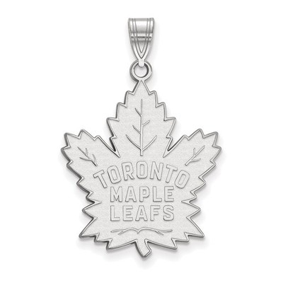 Extra großer Anhänger Sterlingsilber rhodiniert Toronto Maple Leafs