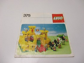 (AH 4) LEGO 375 Yellow Knights' Castle with original packaging and instructions