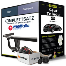 Für SEAT Toledo III 5P Anhängerkupplung starr +eSatz 13pol 04.2004-05.2009 NEU