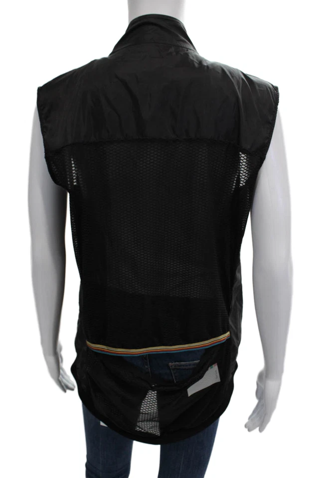 Paul Smith 男式风衣背心黑色高领拉链 L 码 — 第 3/4 张图片