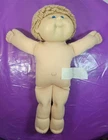 1982 Cabbage Patch Kid Boy 16" Doll Blue Eyes, Blonde Yarn Hair