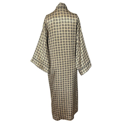 Christian Dior Vintage Robe Womens Satin Lingerie Housecoat Duster Saks - Picture 2 of 16