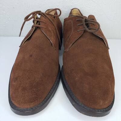 Gravati Handmade Italy Brown Suede Leather Dress Oxford Lace  display picture 2