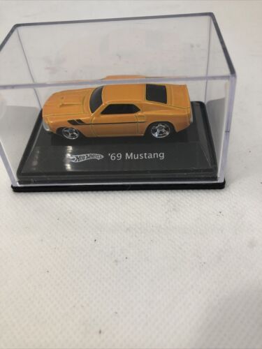 RARE 1:87 Scale Hot wheels Orange 69 Mustang USA Muscle Car HW No Box - Picture 1 of 4