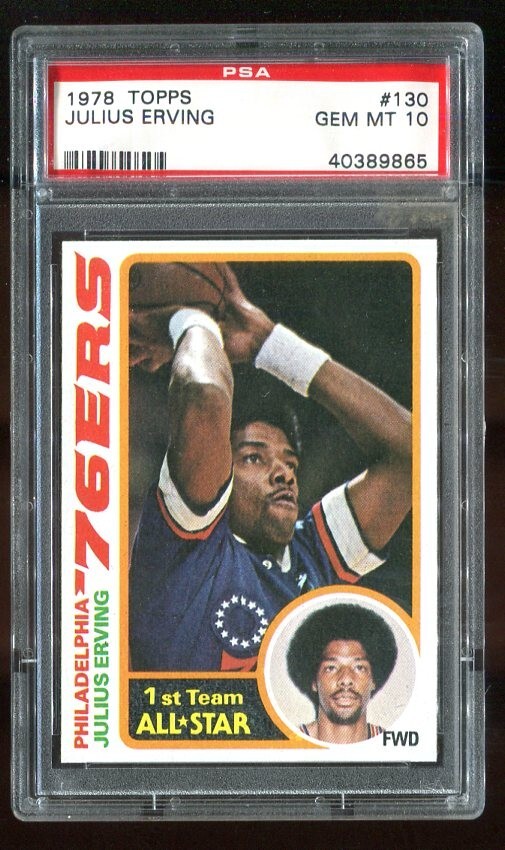 1978 Topps #130 Julius Erving PSA Gem Mint 10