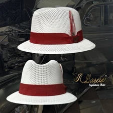 Garcia White W/ Huelga Bird Lowrider Derby Style Signature Hat