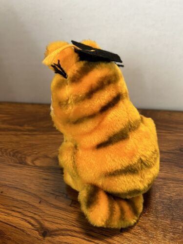 Vintage Dakin Garfield Cat Plush Graduation Cap Grad 1981 Stuffed - Picture 3 of 6