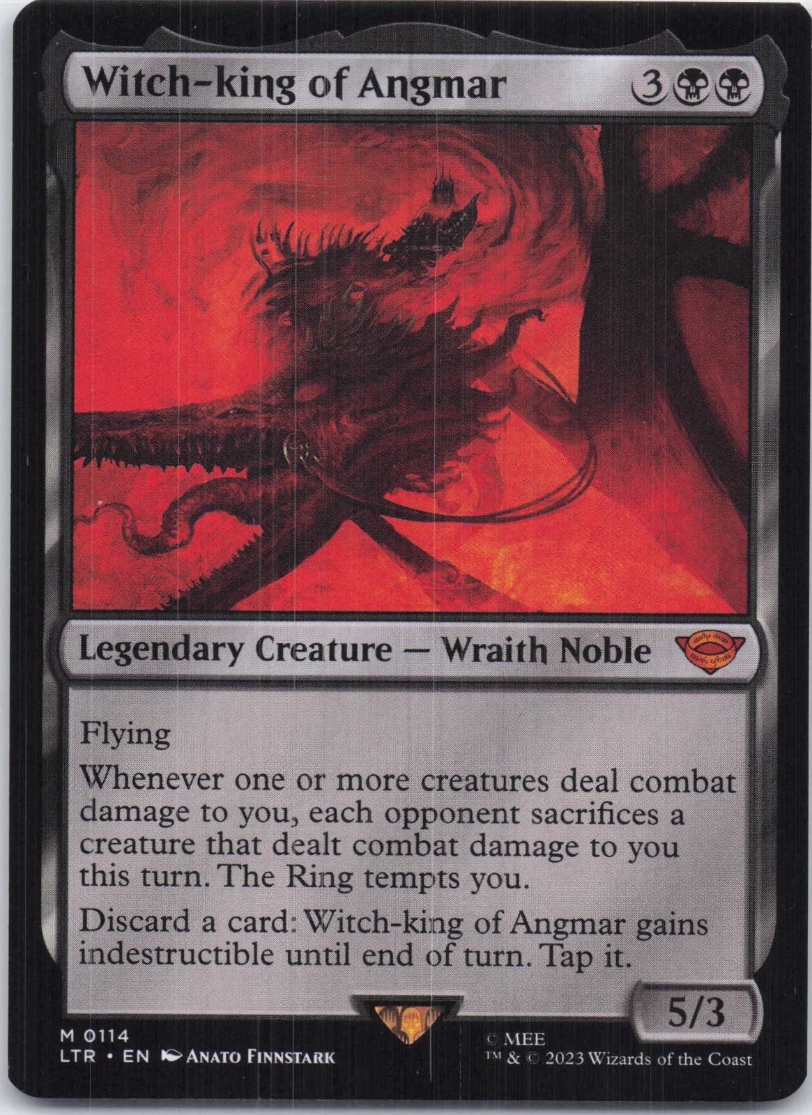 Witch-king of Angmar The Lord of the Rings Mythic Regular #114 NM MTG