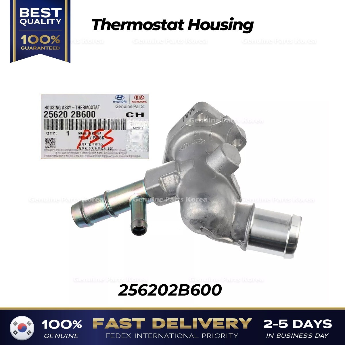 ⭐Genuine⭐ Thermostat Housing 256202B600 for Hyundai Accent Kia