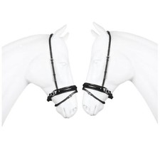 Horse Headcollar Halter Leather Soft Adjustable Swedish Noseband Horsecollar