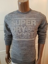 NWT Superdry Gym Tech Crew Neck Sweatshirt S