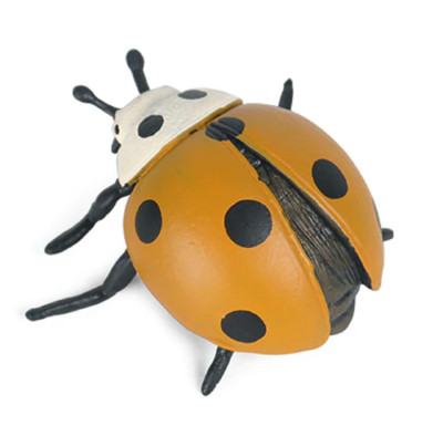 5.5cm Yellow Ladybug Insects PVC Toy Ladybird Beetle Animal Figure Kids Gift