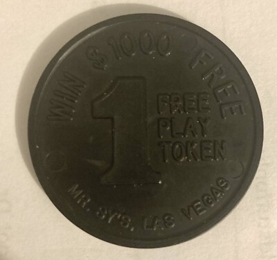 Mr. Sy's Las Vegas Casino Free Play Token - Vintage