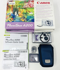 Canon PowerShot A200 2.0MP Digital Camera - Metallic Silver for