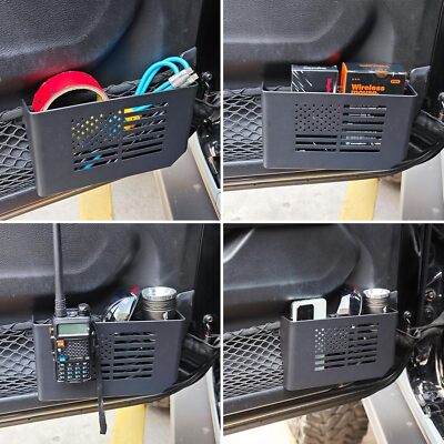 2xFront Door Side Organizer Box For 2018+ Jeep Wrangler JL 4XE JLU Gladiator JT 
