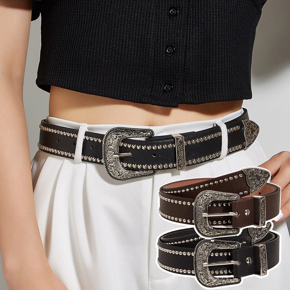 Studded waist cheap belt