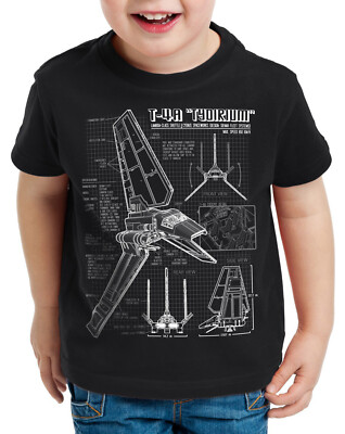 Tydirium Lambda T-4A Shuttle Kinder T-Shirt blaupause raumfähre