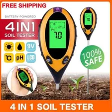 4 in 1 PH Tester Soil Water Moisture Light Test Meter for Garden Plant Seeding