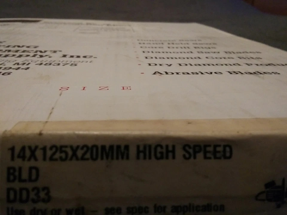 New Diamond Hard Concrete Pipe Hand Saw Blade Cut Off DD33/HS33 14X125X20mm - Image 4 of 4