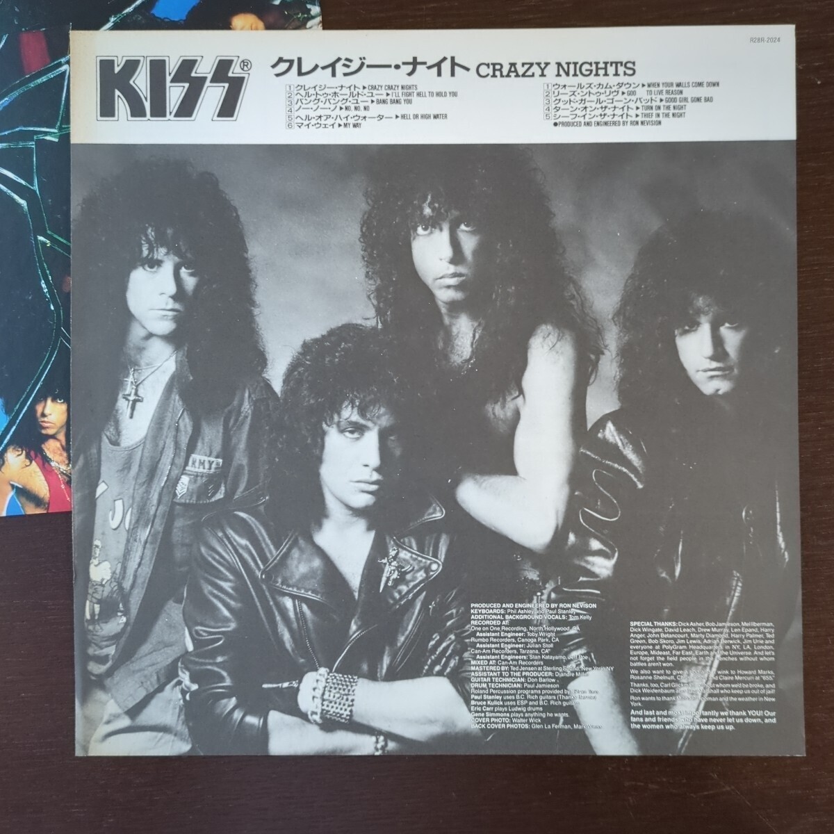 【美品】nite ナイト MX20 KISS ~ Crazy Nights ~ Vintage Japanese PROMO LP w/OBI