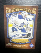 2009-10 Upper Deck Biography of a Season #BOS17 Jonas Gustavsson - Leafs Wings