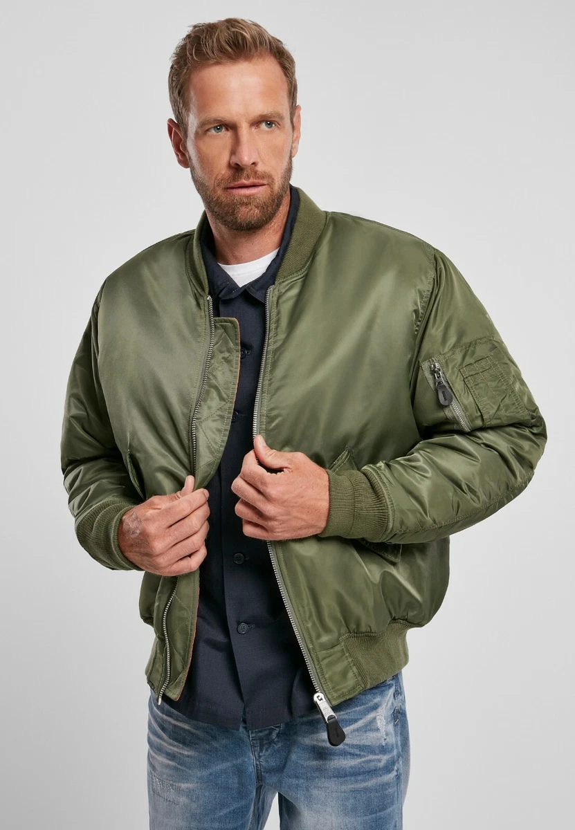 BRANDIT Giacca Giubbotto Bomber uomo militare aviatore MA1 Jacket Olive Over