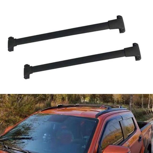 FTAPACCE 2PCS Roof Rail Racks For Toyota Corolla Cross 2021-2024 - Black Aluminum Cargo Crossbars (Decorative, Not For Heavy Load)