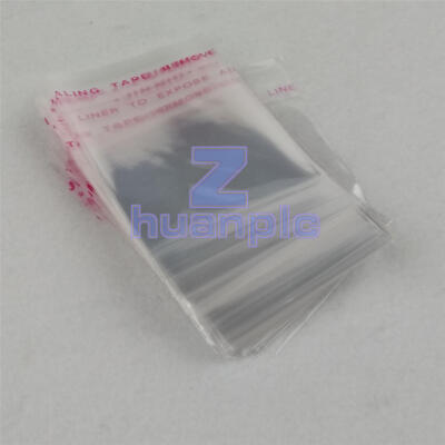 500PCS 5cm x 7cm Wholesale Lots Self Adhesive Seal Plastic Bags