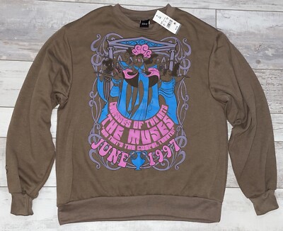 Disney Hercules The Muses Graphic Sweatshirt size XS Brown/pink
