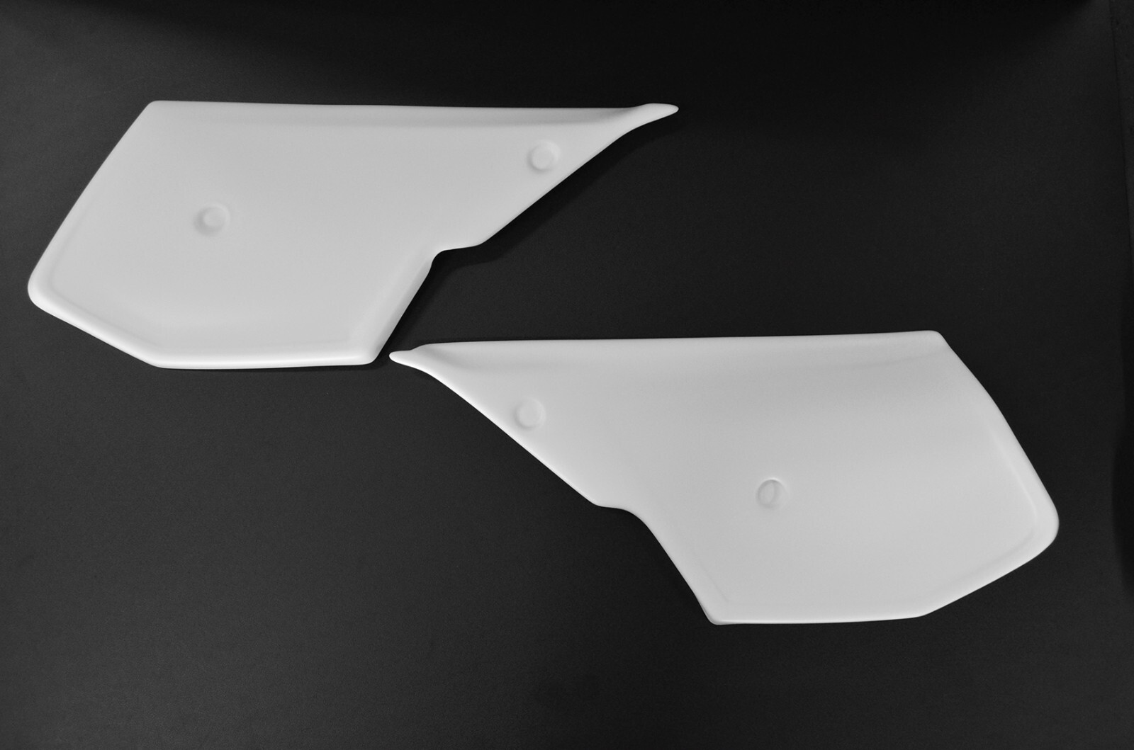 Plaques latérales Puch Cobra MC 1984 carénage plastique blanc