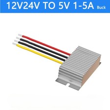 12V/24V to 5V 1A - 5A Power Converter DC Step-down Buck Switching Power Supply