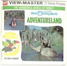 WALT DISNEY WORLD ADVENTURELAND 3d View-Master 3 Reel Packet SEALED NEW A949