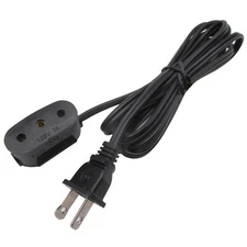 110V #122 Single Lead Power Cord FOR SINGER 15-91,201,301,401,401A,403,206K,306K
