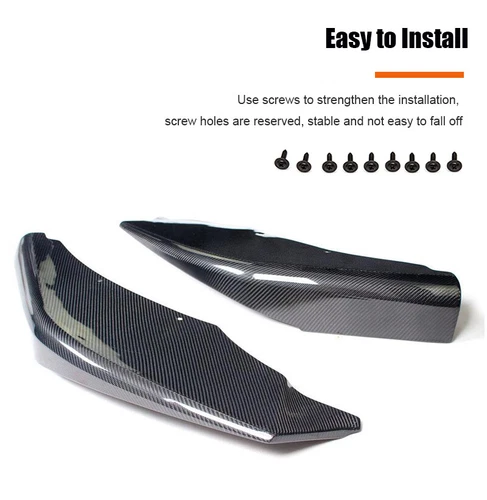 For BMW F06 F12 F13 650i M Sport 12-18 Carbon Fiber Front Bumper Splitter Fins - Picture 8 of 11