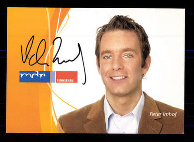 Peter Imhof Autograph Card Original Signed # BC 100303