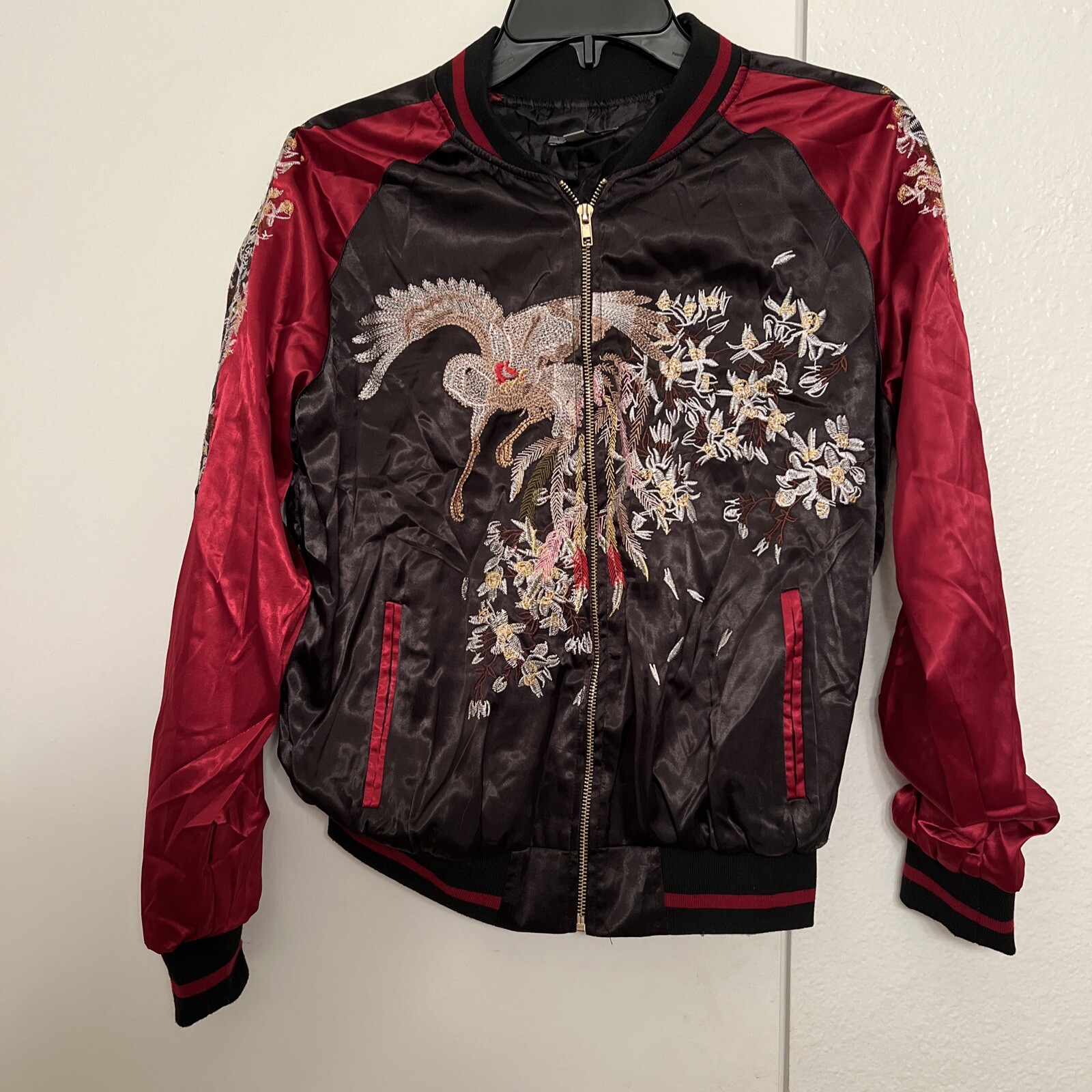 CASTING LA Zip Up Jacket M Polyester Embroidered … - image 1